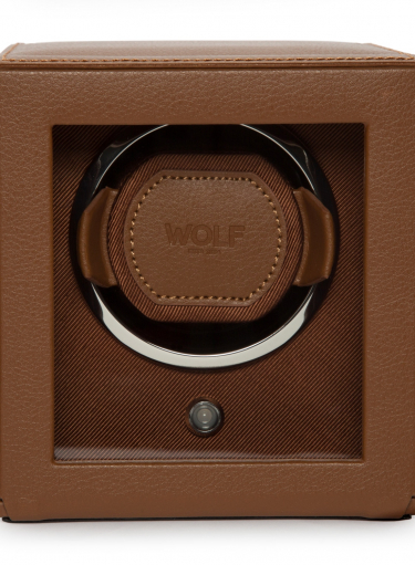 WOLF Cub Winder With Cover Cognac